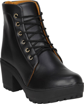 FASHIMO Women Casual Boots For Women(Black