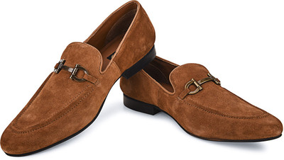 

Missimo Cow Suede Leather Loafers For Men(Tan