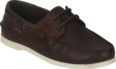 

Red Tape Men Leather Boat Shoes For Men(Brown