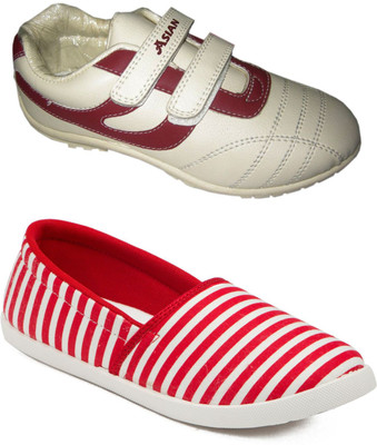 

Asian Women's casual shoes combo pack of 2 Casuals For Women(Multicolor