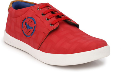 

LeatherKraft F.D-011027 Casuals For Men(Black, Red