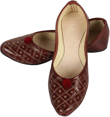 

DFR Ethnic Dark Brown Casuals For Women(Brown, 10 dark brown