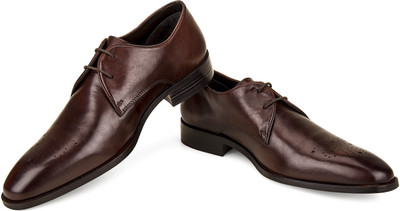 Missimo Cow Crust Leather Brogues For Men(Brown