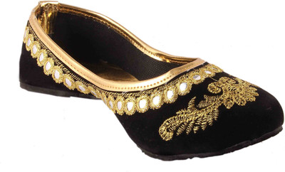 

Shopping World Jutis For Women(Black, Gold