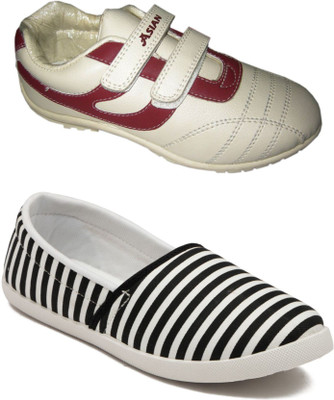 

Asian Women's casual shoes combo pack of 2 Casuals For Women(Multicolor