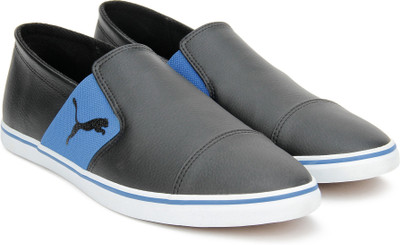 

Puma Elsu v2 Slip On SL IDP Slip on Sneakers For Men(Black, Puma black-french blue