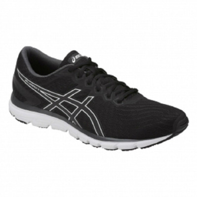 Asics GEL - ZARACA 5 - BLACK/BLACK/DARK GREY Running Shoes For Men(Black, White