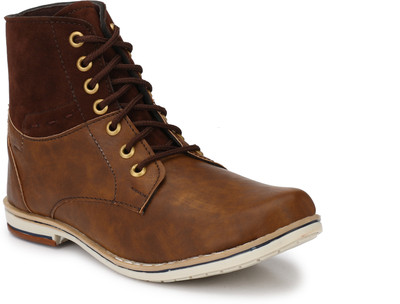

Big Fox High Ankle Combat Boots Boots For Men(Brown