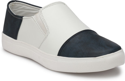 

Big Fox Men's Colorblock Casual Slip-ons Slip On Sneakers For Men(Blue