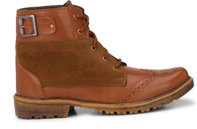 

Real Blue Boots For Men(Brown