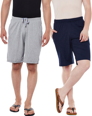 MACK JONNEY Solid Men Multicolor Regular Shorts