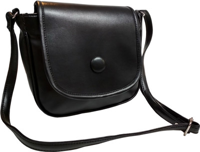 

Leather Land Girls Formal Black Leatherette Sling Bag