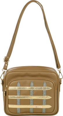 

Horra Women Casual Brown PU Sling Bag