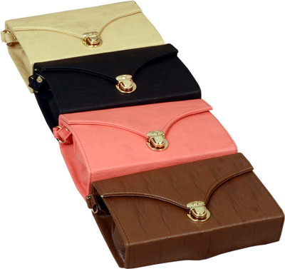 

shanaz fashion Girls Casual Multicolor Rexine Sling Bag