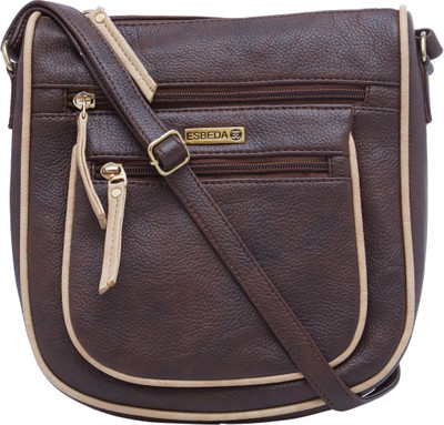 

ESBEDA Women Casual Brown PU Sling Bag