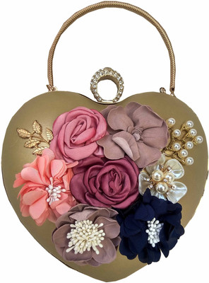 

ALIVE Girls Casual Gold Leatherette Clutch
