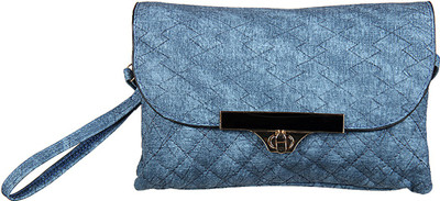 

Adine Women Casual Blue Denim Clutch