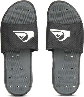 

Quiksilver Slides, Black/black/white