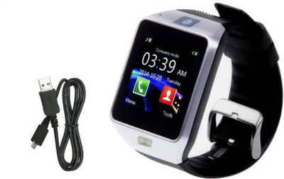 

MOBILE FIT AO5010 compatible smart watch Silver Smartwatch(Black Strap Free Size)