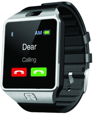 

MOBILE LINK Micromax Andro A compatible smart watch Silver Smartwatch(Black Strap Free Size)
