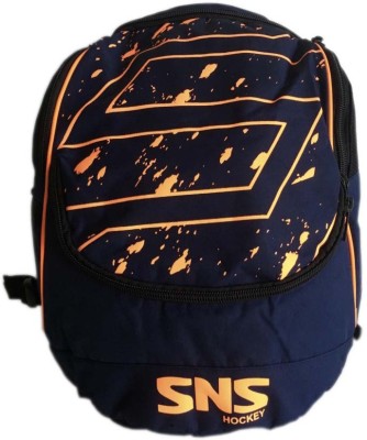 

SNS BACKPACK - COMPACT - NAVY BLUE & ORANGE SPORTS(Multicolor, Kit Bag)