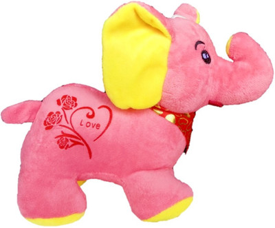 

ToyJoy Cute Baby Elephant 18cm soft stuffed animal toy for girls/boys/children gift - 18 cm(Pink)