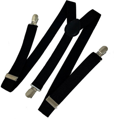 

FashMade Y- Back Suspenders for Men, Women(Black)