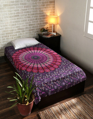 

Rajrang Living Room Cotton Mandala Tapestry(Pink)