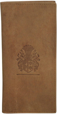 

Kan Hunter Leather Tan Long Wallet/Document Holder/Card Holder for Men & Women(Tan)
