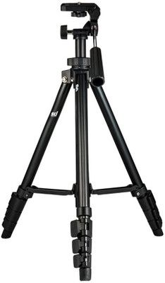 

Smiledrive Professional Portable DSLR Tripod- 56.5” Max Height Camera/Mobile Stand for Canon, Nikon, Smart Phones & Action Cameras Tripod, Tripod Kit(Black, Supports Up to 2500 g)