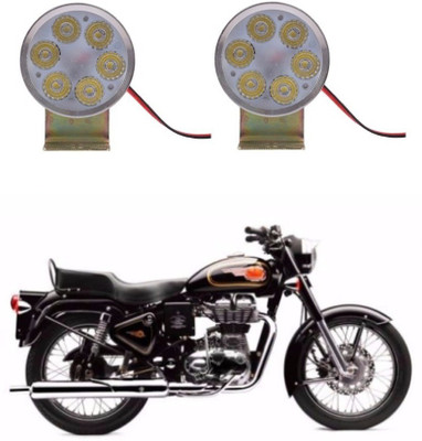 AUTOGARH 6 LED FOG HEADLIGHT FOR 500 Parking Light Motorbike LED for Bajaj (15 V, 60 W)(Avenger Street 220, Pack of 2)