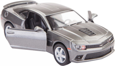 

Kinsmart 2014 Chevrolet Camaro - 5'' Die Cast Metal Pull Back Action Diecast Car - Grey(Grey)