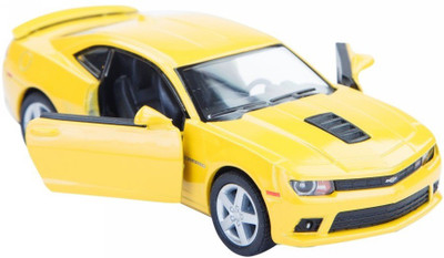 

Kinsmart 2014 Chevrolet Camaro - 5'' Die Cast Metal Pull Back Action Diecast Car - Yellow(Yellow)