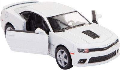 

Kinsmart 2014 Chevrolet Camaro - 5'' Die Cast Metal Pull Back Action Diecast Car - White(White)