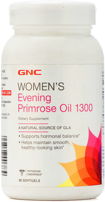 

GNC Women's Evening Primrose Oil - Supports Hormonal Balance 90 Softgels(1300 mg)