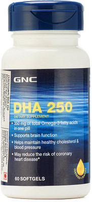 

GNC DHA - Supports Brain Function (60 Softgels)(250 mg)
