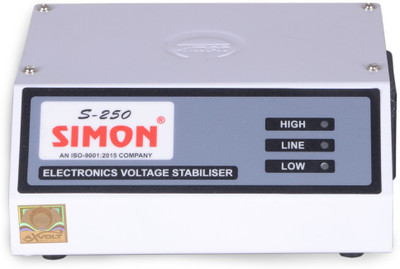 

simon 0.25KVA Voltage Stabilizer For Led TV up to 42" inch ( 100 % Copper )(White)