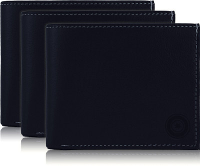 

POLLSTAR Men Blue Genuine Leather Wallet(6 Card Slots), Navy blue