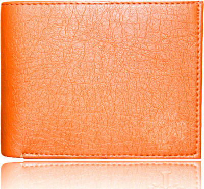 LAER Men Tan Genuine Leather Wallet(10 Card Slots)
