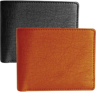 

Poland Boys Tan Artificial Leather Wallet(10 Card Slots), Black & tan