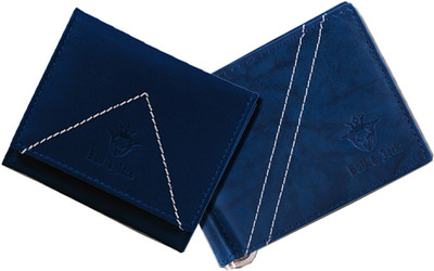

Buff & Jack Men Blue Genuine Leather Wallet(6 Card Slots), Multicolor