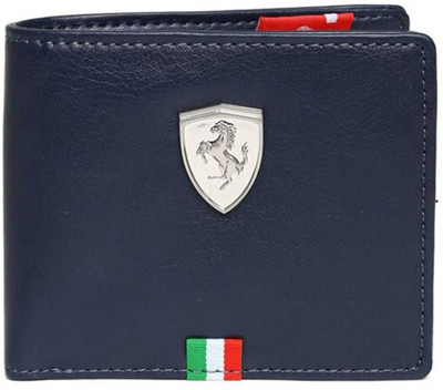 

Beautylife Men Blue Genuine Leather Wallet(3 Card Slots)