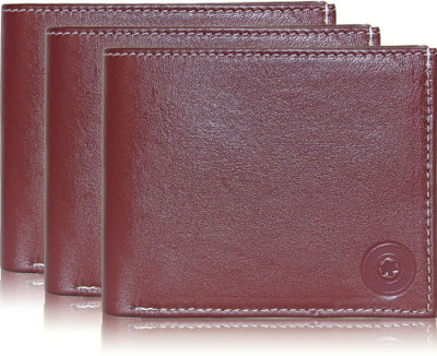 

POLLSTAR Men Brown Genuine Leather Wallet(6 Card Slots)
