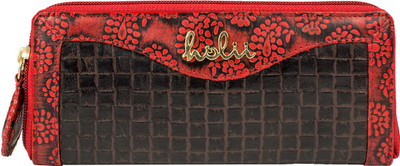 Holii Women Casual Brown Genuine Leather Wallet(1 Card Slot)