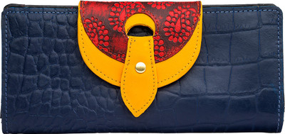 

Holii Women Casual Blue Genuine Leather Wallet(1 Card Slot)