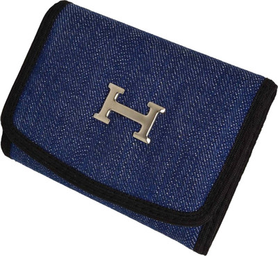 

Poland Boys Blue, Black Denim Wallet(5 Card Slots), Black;blue