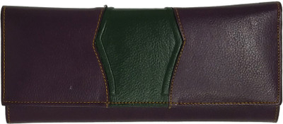 

Wildmount Women Casual Green, Purple Genuine Leather Wallet(6 Card Slots)