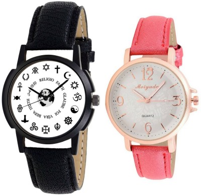 AR Sales Combo Of Analog Watch For Mens And Womens-M005-AR105 Watch  - For Couple   Watches  (AR Sales)