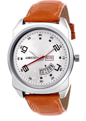 Abrexo Abx1268 WHT TAN Gents Fablook Police Edition Day and date Ser Watch  - For Men   Watches  (Abrexo)