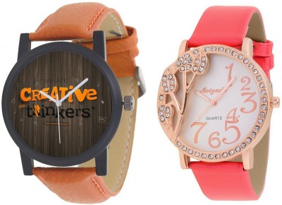 AR Sales Combo Of Analog Watch For Mens And Womens-M006-AR101 Watch  - For Couple   Watches  (AR Sales)